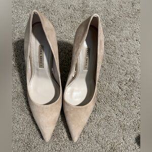Zara Light Beige Pointed Toe Heels